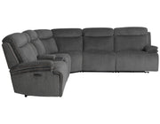 Parker Living Alpine - Airy Midnight 6 Piece Zero Gravity Power Reclining Sectional with Power Adjustable Headrests