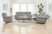 Parker Living Richland - Bristol Grey Power Reclining Sofa Loveseat and Recliner