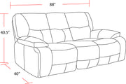 Parker Living Spartacus - Oyster Power Reclining Sofa and Loveseat