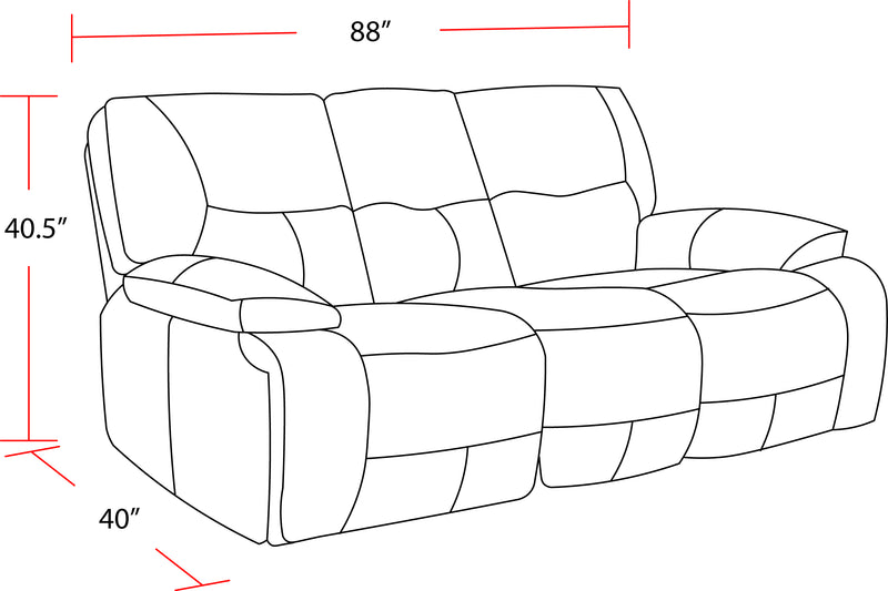 Parker Living Spartacus - Haze Power Reclining Sofa Loveseat and Recliner