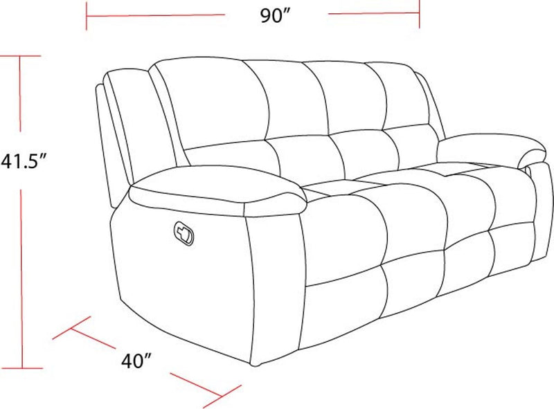 Parker Living Buster - Opal Taupe Manual Reclining Sofa Loveseat and Recliner