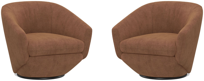 Parker Living The Twist - Elise Rust Swivel Chair Two Pack