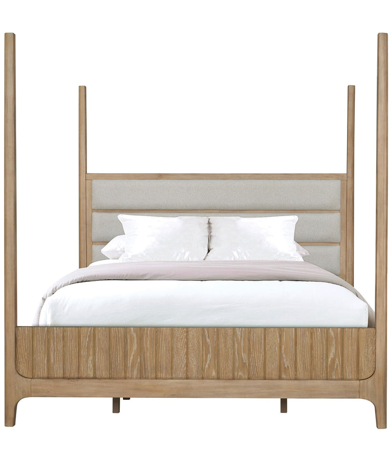 Parker House Escape - Bedroom King Poster Bed with 2 Nightstands and Dresser with Mirror