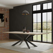 Parker House Crossings - Monaco Dining 86 In. Rectangular Dining Table With 4 Upholstered Chairs - DMON-5PC-86REC-DSLP-MTIV