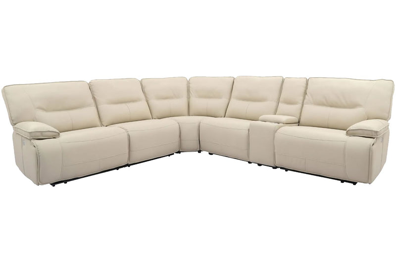 Parker Living Spartacus 6 Piece Modular Power Reclining Sectional with Power Adjustable Headrests