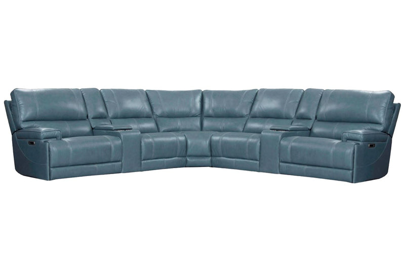 Parker Living Whitman - Powered By Freemotion 7 Piece Modular Power Reclining Sectional with Power Adjustable Headrests
