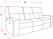 Parker Living Polaris - Kahlua Power Reclining Sofa Loveseat and Recliner