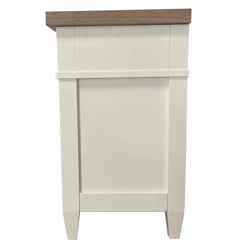Parker House Americana Modern Bedroom 3 Drawer Nightstand with Charging Station