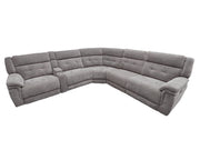 Parker Living Richland - Bristol Grey 6 Piece Modular Power Reclining Sectional with Power Adjustable Headrests