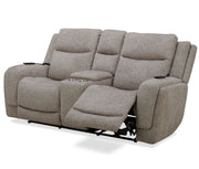 Parker Living Penfield - Frappe Zero Gravity Power Reclining Console Loveseat with Heat Massage and Speaker P3