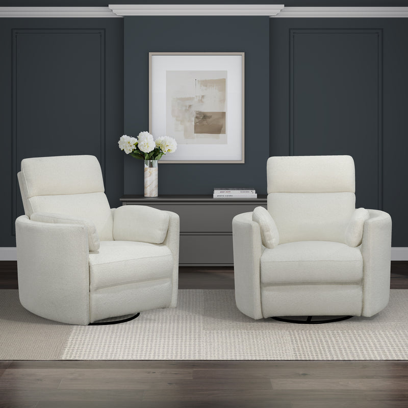 Parker Living Radius - Revel Oyster Power Swivel Glider Recliner Two Pack