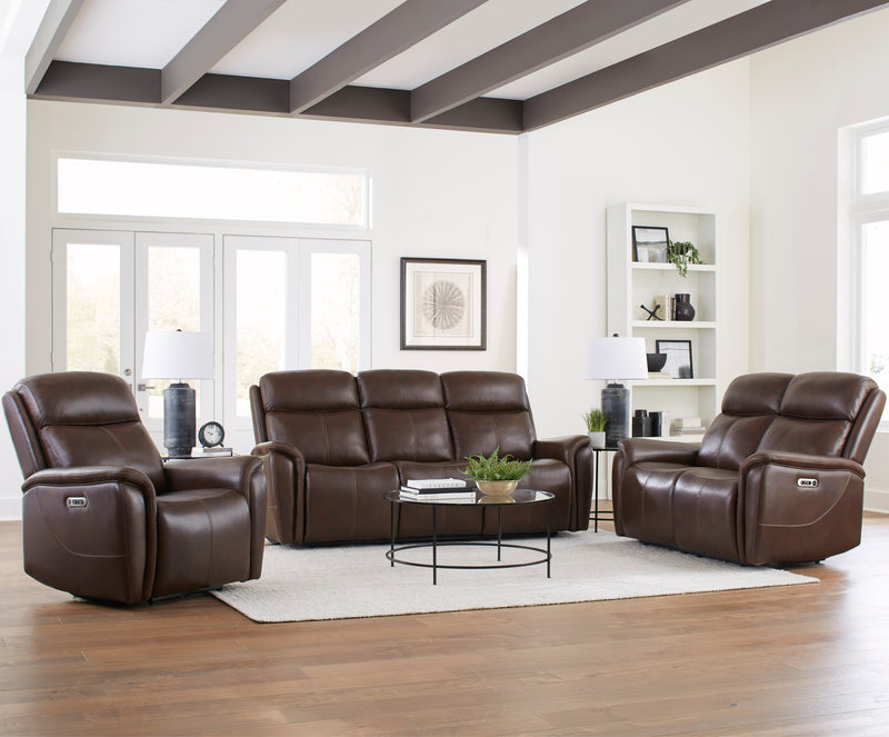 Parker Living Cascade - Auburn Power Reclining Sofa Loveseat and Recliner
