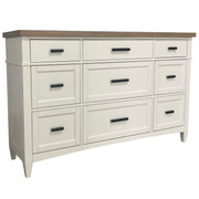 Parker House Americana Modern Bedroom Queen Platform Bed 2 Nightstands and Dresser with Mirror
