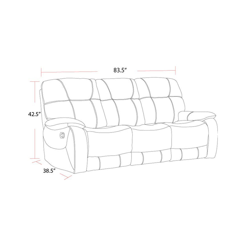 Parker Living Cooper - Shadow Brown Manual Glider Reclining Sofa and Two Recliners