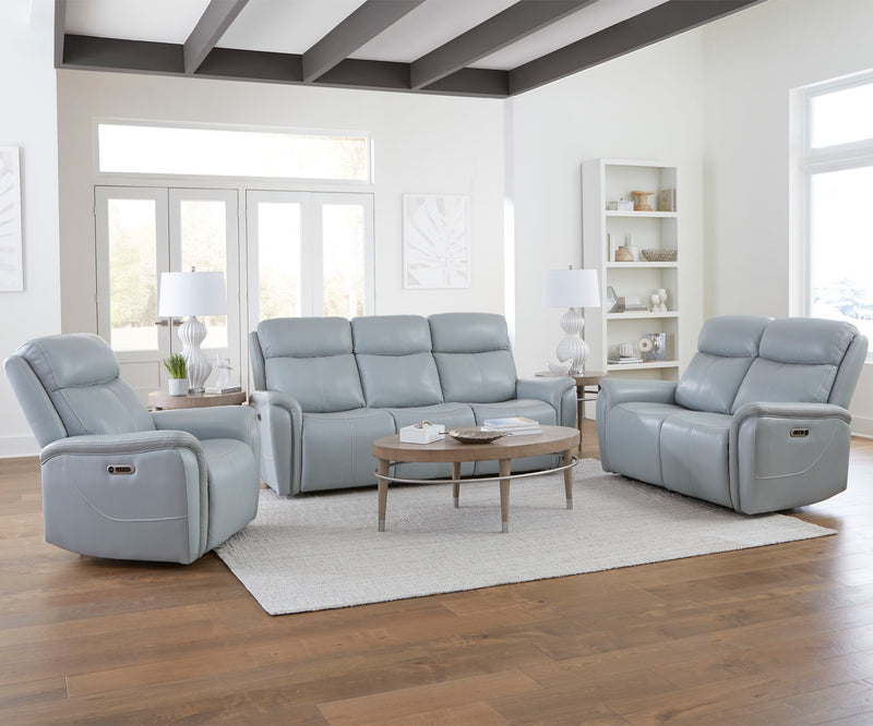 Parker Living Cascade - Seamist Grey Power Reclining Sofa