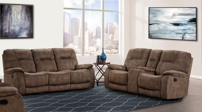 Parker Living Cooper - Shadow Brown Manual Reclining Sofa and Loveseat