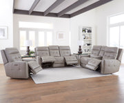 Parker Living Canterbury - Pewter Power Reclining Zero Gravity Sofa